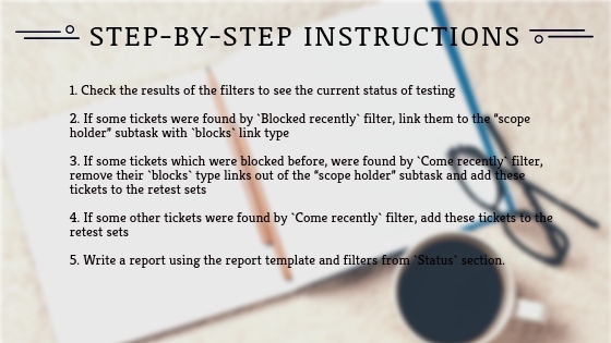 Step-by-step instructions
